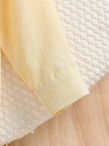 Boys' College Style Turndown Collar Long Sleeve Thin Shirt, Autumn - Yellow - View 5