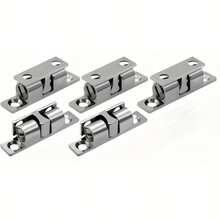 5个装重型金属柜门闭门器，带触摸和遥控功能 - 金属镀层表面，抗风力强，可调节闭门器和门挡，金属结构，适用于橱柜、抽屉、家具 - 提升家居安全性和美观性，时尚金属饰面 - 彩色 - 查看 10