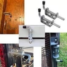 TendenciaCerrojo Pasadores Pestillo De Resorte De Acero InoxidableCalidad premium - Plateado - Ver 8