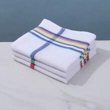 1/3/6 Paquete de Toallas de Cocina Grandes Suaves y Absorbentes - Paños de Cocina de Poliéster a Rayas Modernas para Secar Platos y Limpiar Superficies, Rayas Multicolor, Lavables a Máquina, Accesorios de Cocina Vibrantes. Paños de Cocina, Trapos Absorbentes Suaves con Patrón a Cuadros Multicolor, para Secar Platos, Limpiar Superficies y Uso Doméstico. Accesorios de Cocina Vibrantes, Paños Absorbentes para Platos. - Multicolor - Ver 7