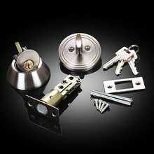 TendenciaCerrojo Mariposa Cerraduras Chapa Puerta Principal NegroCalidad premium - Plateado - Ver 7