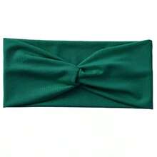 1PC Women's Bohemian Headband, Retro Style Plain Elastic, Wide Knotted Headband, Elastic Comfortable Headscarf, Suitable For Yoga, Sports And Daily Use, Casual, School Supplies, Sports Headband, Women's Hairband Autumn Winter Hair Accessories, Vacation Outfit Women' Elegant Scarf Women's Headscarf Soft Headscarf - Multicolor - View 7