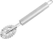 Pastry Wheel Cutter, Stainless Steel Fluted Pasta Crimping Wheel Dough Crimper Pie Crust Cutter Lattice Roller Ravioli Maker Tool For Pizza Noodle Cracker - Black - View 1