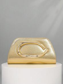 Glitter, Shiny, Luxury, Glamorous, Elegant, Exquisite Large Women Clutch Purse Evening Bag Prom Handbag With Detachable Chain For Wedding Velvet Elegant For Girls, Women, College Students, Rookies & White-Collar Workers For Party, Prom, Wedding, Party Bags,Perfect For Party Wedding Prom Dinner/Banquet Matching With Holiday Party Dress Evening Dress & Sequin Dress - 香檳色 - 查看 7