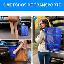 Tendencia4pcs Grande Bolsas De Almacenamiento Para Guardar PlegableCalidad premium - Azul - Ver 10