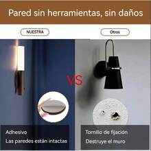TendenciaAplique Lampara Led Recargable Con Sensor De MovimientoCalidad premium - Blanco - Ver 5