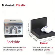 3pcs Wall Mounted Shelves, No Drilling Required, Black Minimalist Modern Style, 4 Inch Deep Multi-Tier Display Racks, Suitable For Living Room, Study, Office, Create A Personalized Display Wall, Minimalist Modern Style - Multicolor - View 2