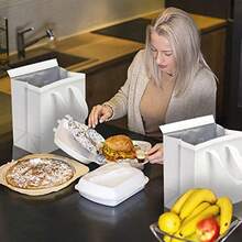 Set Of 25 Insulated Take Away Bags Small Insulated Cooler Bag Grocery Bags  Thermal Bags For Hotandcold Frozen Food Food Very 9.5 X 6 X 10 Ihes - 白色 - 查看 6