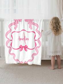 1pc Customized Blanket With Photo, Specially Soft Personalized Blanket, High-Definition Printed Custom Photo Blanket, Comfortable Customized Blanket. Customized Gift, Suitable For Girls, Boys, Adults, Grandparents, Daughters, Sons, Sisters, Parents, Valentine's Day Gift. Lightweight, Soft, Comfortable, Suitable For Bed, Sofa, Camping, Travel, All Seasons - Multicolor - View 2