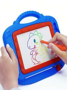 1pc Reusable Children's Doodle Board - Portable Drawing And Writing Board, Colorful, Easy To Erase, Worry-Free Play - Multicolor - View 4