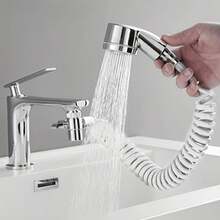 Travel Showerhead Kit With Bracket, Diverter, And Extendable Hose, Faucet Adapter Shampoo Spray Kit, High-Pressure Handheld Showerhead - 1 bộ - Xem 1
