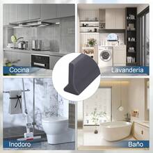 TendenciaTira Retención Agua Silicona Autoadhesivo Barrera Ducha 2mCalidad premium - Negro - Ver 5