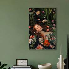 Framed Ophelia Painting PRINTABLE, Ophelia Wall Art. Idear Gift For New Year, Thanksgiving And Christmas – Perfect Art For Home Decor, Living Room, Kitchen, Bathroom & Room Decor. - Framed(有框) - 查看 3