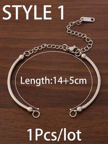 1pc 18K Gold Plated Stainless Steel Bangle Findings Blanks DIY Open Cuff Wrist Bangles Bracelets Base Settings For Jewelry Making Supplies - DIY Bracelet - View 14