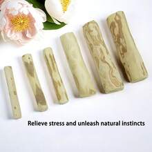 Natural Coffee Wood Dog Chew Stick - Multi-Size Chew-Resistant Teething Product, Effectively Reduces Dog Tartar & Cleans Mouth, Helps Alleviate Separation Anxiety & Release Energy, Prevents Home Destruction & Protects Furniture, Dual-Use For Interaction & Alone Time, Pet Chew Toy Suitable For Small, Medium & Large Dogs - Multicolor - View 10