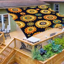 1 pieza Tela de sombrilla digital 2D con estampado, disponible en 5 estilos diferentes, con características como diseño de estampado impreso, a prueba de viento, desmontable, ligero, sombra parcial, a prueba de polvo - Multicolor - Ver 15