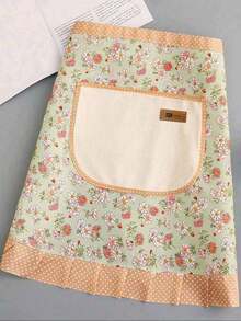 1/2pcs Small Floral Print Shoulder Strap Waterproof And Oil-Proof Princess Apron - Multicolor - View 8