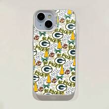 Estampado de los Green Bay  con elementos de fútbol americano. Esta elegante funda es compatible con los modelos  17, 16, 15, 14 Pro Max, 13, 12, 11, XR y XS Plus. Fabricada en silicona TPU, ofrece protección contra golpes y caídas, además de una sensación superior. Es un regalo ideal para familiares, amigos y seres queridos, y una opción perfecta para Año Nuevo. - Plateado - Ver 6