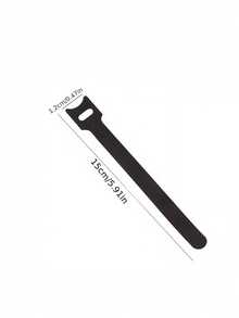 100条装魔术贴扎带，数据线、耳机线及其他线缆收纳整理带，防滑植物绑带，植物扎带，耐用尼龙自粘绑带，办公用品收纳整理带，电脑线缆及路由器线缆整理带，防滑植物绑带，植物扎带，魔术贴扎带，节日花环绑带，带魔术贴扣的可调节花园绑带 - 彩色 - 查看 9