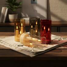 TendenciaVela Led Parpadeante Con Pantalla Decorativa 3 En 1Calidad premium - Gris - Ver 10