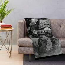 This Is The Panda Way Black And White Parody Throw Blanket - Ultra Soft Flannel Blanket For Couch, Bed And Humor Decor, Cute Animal Mandalorian Mashup Design, Cozy Gift For Fans And Comedy Lovers (1) - 主圖顏色 - 查看 11