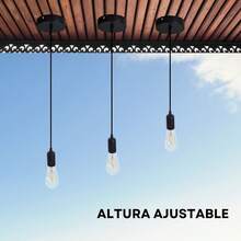 TendenciaLampara De Techo Colgante Vintage NegroCalidad premium - Negro - Ver 4