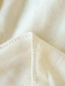 4 piezas Funda elástica gruesa de jacquard para silla, desmontable y lavable, con bordes elásticos envueltos en la parte inferior, adecuada para familias con mascotas, y apta para restaurantes, cocinas, banquetes de bodas y decoración del hogar - Beis - Ver 9