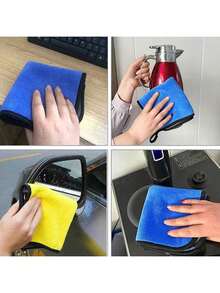 Thick, Super Absorbent Microfiber Cleaning Towel, Multi-Functional Quick-Dry Cleaning Cloth, Suitable For Kitchen Cleaning, Car Cleaning, Pet Hair Drying And Cleaning, Applicable To Living Room, Kitchen, Bathroom, And Other Household Cleaning And Kitchen Essential - Multicolor - View 11