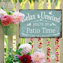 HONEYCOMB Patio Wall Decor 8x12 Inch, Flat 2D Plaque For Outdoor Garden Porch Backyard, Leisure Theme Decorative Plaque For Rela - 彩色 - 查看 10