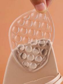 1双透明凝胶自粘前掌垫，防滑前掌鞋垫，舒适高跟鞋前掌垫，鞋底保护垫，柔软凝胶鞋垫，适用于女士高跟鞋和男士运动鞋，适合夏季日常穿着 - 彩色 - 查看 5