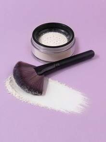 1pc Large Fan-Shaped Makeup Brush, Powder Brush, Excess Powder Brush, New Nail Art Brush, Dust Brush, Multi-Functional Makeup Tool - Black - View 6