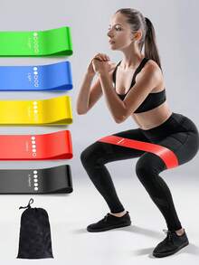 5pcs Resistance Bands Set With Storage Bag, Fitness Accessories For Daily Workout, Yoga, Stretching - Multicolor - View 10