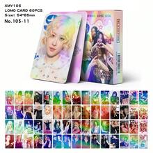 Kpop BLACK PIN Deadline专辑60张全息小卡套装，包含闪亮卡片、高品质照片卡、收藏卡、粉丝周边商品、小礼物 - 彩色 - 查看 7