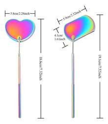 TendenciaEspejos Grandes Para Extensiones De Pestañas O Dental 5 Pz FCalidad premium - Forma Ovalada - Ver 8
