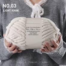 1pc 250g Chunky Dopamine Yarn Skein, Handmade Knitting Scarf, DIY Blanket, Cushion, Non-Shedding - 250 Grams - View 25