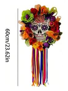 TendenciaHalloween Y Día De Muertos Caléndulas Decorativas De CoronaCalidad premium - llamativo - Ver 6