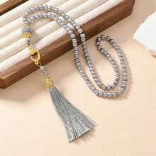 1 String/12 Strings Islamic Prayer Beads, 99pcs Glass Faux Pearl Beads, For Muslim Worship And Arabic Praise Bracelet - Multicolor - View 2