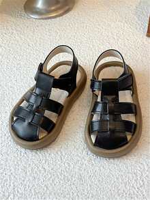 2026 Summer New Toddler 1-3 Years Old Boys & Girls Nursery Extremely Soft Headband Sandals - Black - View 4