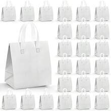 Set Of 25 Insulated Take Away Bags Small Insulated Cooler Bag Grocery Bags  Thermal Bags For Hotandcold Frozen Food Food Very 9.5 X 6 X 10 Ihes - 白色 - 查看 1