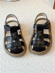 2026 Summer New Toddler 1-3 Years Old Boys & Girls Nursery Extremely Soft Headband Sandals - Black - View 6