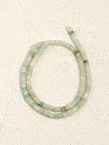 38cm/String Natural Stone Abacus Cylinder Decorative Spacer Beads, Flat Round 4*2mm Natural Stone Jewelry Making Materials Approx. 190pcs, Suitable For DIY Necklace, Bracelet And Crafts - Multicolor 1 - View 19