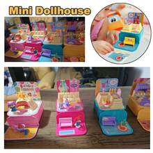 一套魔法游戏屋DIY组装套装，迷你多场景口袋旅行玩具，培养儿童技能，适合3-7岁女孩，可收藏，生日/节日/派对/情人节/开斋节的完美礼物