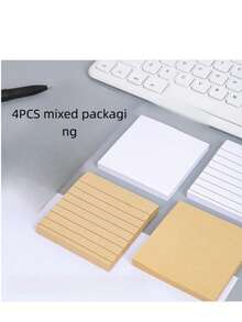 1 Pack Of 80 Sheets Self-Adhesive Labels, Sticky Notes, Student Return Slips, Memo Pads, Spare Message Pads