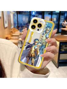 Étui de téléphone transparent personnalisé Anime Gold S-Saint Seiya compatible avec 16E 16 15 14 12 13 11 Pro 8 7 SE Plus X XR XS Max DIY Case, Housse compatible avec 17 Pro Max Case, 17 Pro Case, 17 Case, 16 Pro Max Case - NCCLR05 - Voir 11