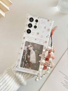 星月彩绘透明卡包软硅胶全包保护手机壳，兼容 17 Pro/17 Air/17/17 Pro Max/16/11/16 Pro/16 Plus/16 Pro Max/16 e，Galaxy S25/S25 Plus/S25 Ultra/A16/A36/A26/A56/A50/A12/A32，11/12 Pro/12/12 X/13 Pro/14 Pro/15 Pro，Redmi 10/9/Note9/12c/Note11 Pro/Note8 Pro，附赠装饰串珠手链 - 彩色 - 查看 5