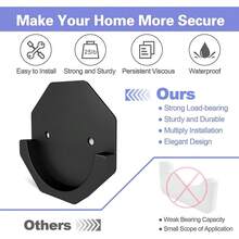 Tendencia2 Soporte De Barra Adhesiva De Cortina De Baño Cortineros  NegroCalidad premium - 1 - Ver 5