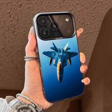 Kampfflugzeug F-F-22 Raptor Handyhülle kompatibel mit  17,16,15,14,13,12,11,Pro,Max,Plus,E,Air,Mini Schwarze TPU Hülle, Hülle kompatibel mit  17 Hülle,  17 Pro Hülle,  17 Pro Max Hülle - z5 - Übersicht 11