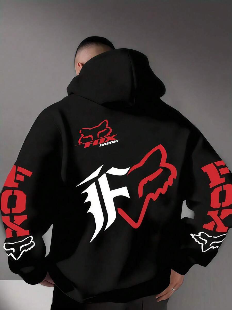 Fox Lover This Is My Human Costume I'm Really A Fox Pullover Hoodie - 黑色 - 查看 1