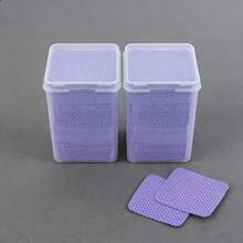 200/400/1200片装混色美甲清洁湿巾，紫色无纺布心形清洁湿巾，粉色美甲工具，方形白色盒装凝胶指甲油卸除湿巾，黑色清洁剂，无绒指甲卸除湿巾清洁纸