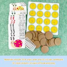 qixi 1pc Primary School & Kindergarten Math Whole Hour & Half Hour Cognition Intelligent Model Numeric Toy, Children's Time Learning Educational Tool - Multicolor - View 11